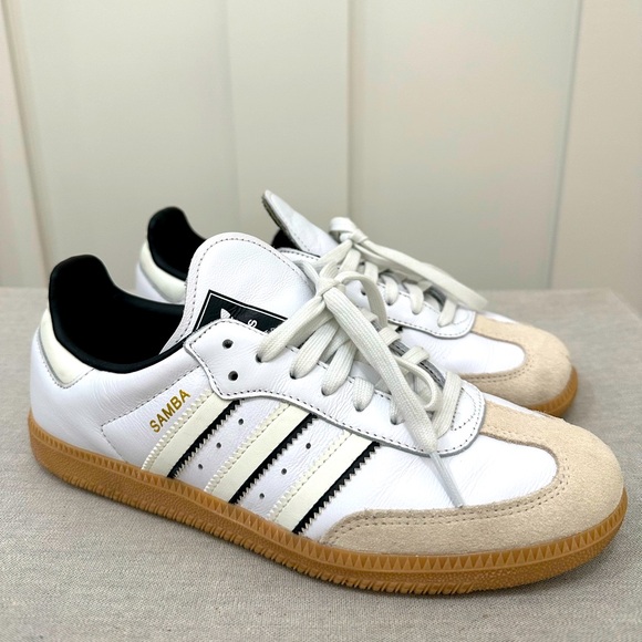 ADIDAS SAMBA OG SHOES, Cloud White / Off White / Core Black, size M7/W8/EU40 - Picture 8 of 11